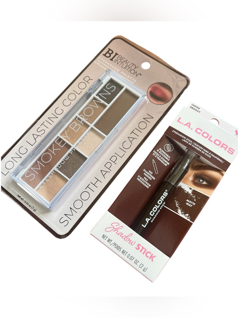 Bundle BI Beauty Intuition Eye Shadow Pallet Smokey Browns With Eye Shadow Stic